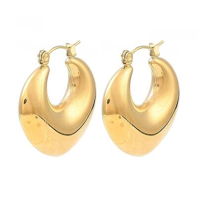 304 Stainless Steel Hoop Earrings for Women