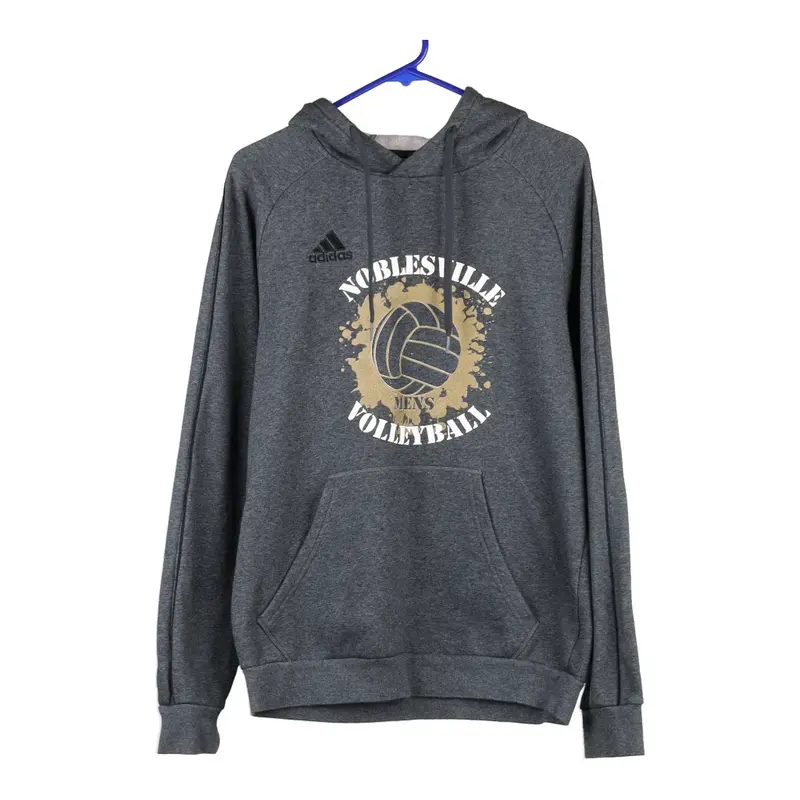 Noblesville Volleyball Adidas Hoodie - Medium Grey Cotton Blend