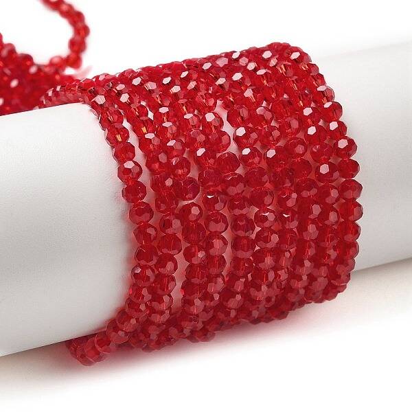 Transparent Glass Beads Strands