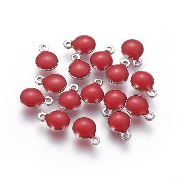 304 Stainless Steel Enamel Charms