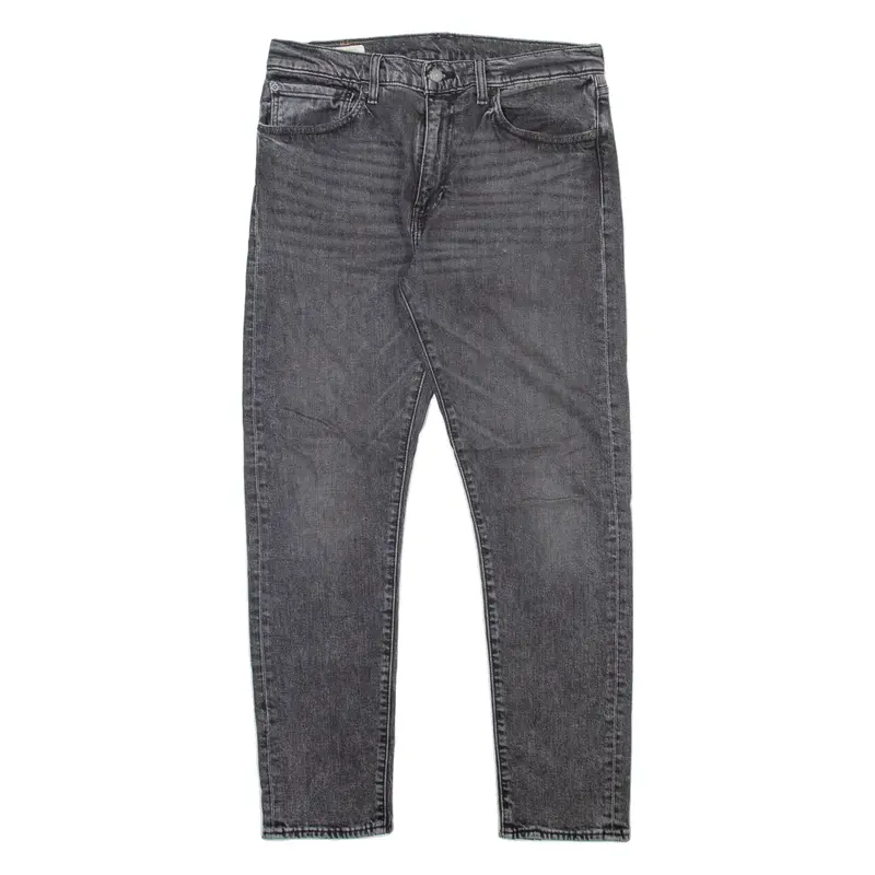 LEVI'S 512 BIG E Jeans Irregular Mens Grey Slim Tapered Stone Wash W32 L29