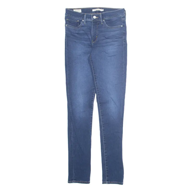 LEVI'S 311 Shaping BIG E Womens Jeans Blue Regular Skinny Stone Wash W27 L31