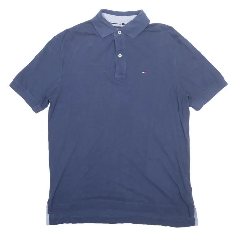 TOMMY HILFIGER Mens Polo Shirt Blue M