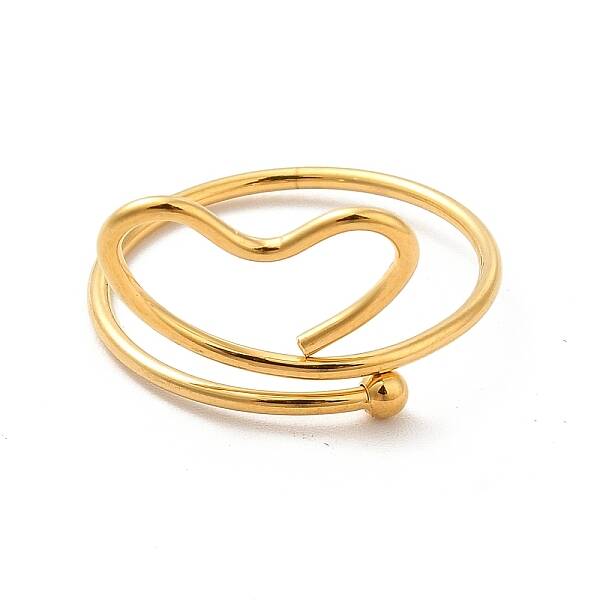 201 Stainless Steel Wrapped Fing Rings for Women