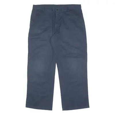 DICKIES Workwear Mens Trousers Blue Regular Wide-Leg W38 L30