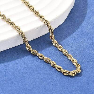 304 Stainless Steel Rope Chain Necklaces