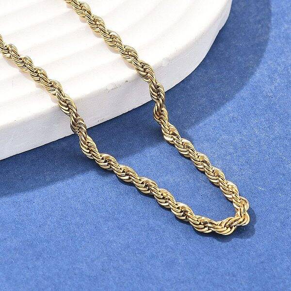 304 Stainless Steel Rope Chain Necklaces