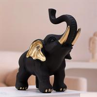 Elephant Shaped Decorative Statue, Resin Elephant Figurine, Versatile Home & Office Decor, Perfect for Bookshelf, Living Room...