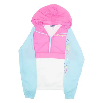CHAMPION Womens Pullover Jacket Blue Hooded S