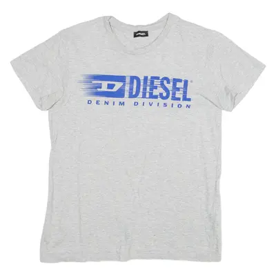 DIESEL Womens T-Shirt Grey UK 12