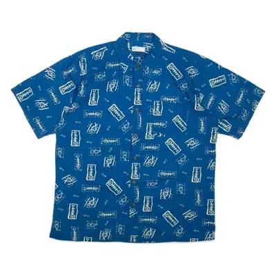 Fish Mens Shirt Blue 2XL