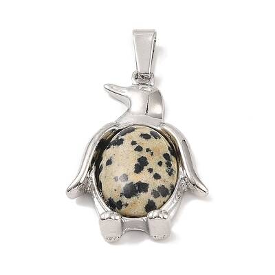 Natural Dalmatian Jasper Pendants