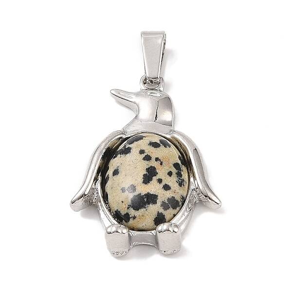 Natural Dalmatian Jasper Pendants