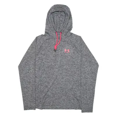 UNDER ARMOUR Loose Fit Womens Grey Hoodie M