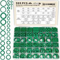 595pcs/set Mixed Size O-ring Assortment Kit, Rubber O-ring Gasket, Plumbing Gasket, Air Conditioning Gasket, Professional Sea...