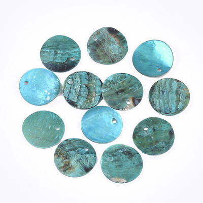 Spray Paint Natural Akoya Shell Pendants