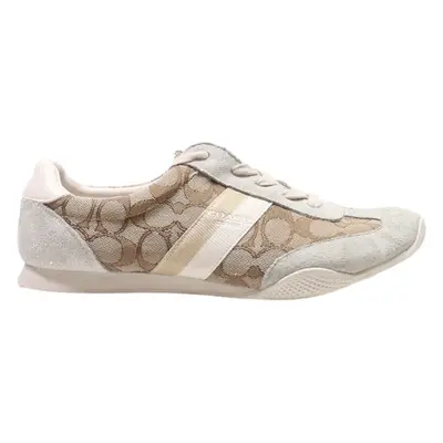 COACH Sneaker Trainers Silver Synthetic Womens UK 5