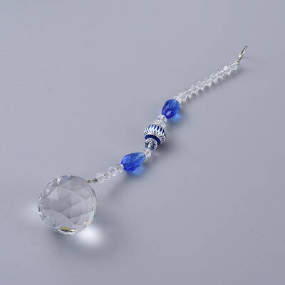 Faceted Crystal Glass Ball Chandelier Suncatchers Prisms