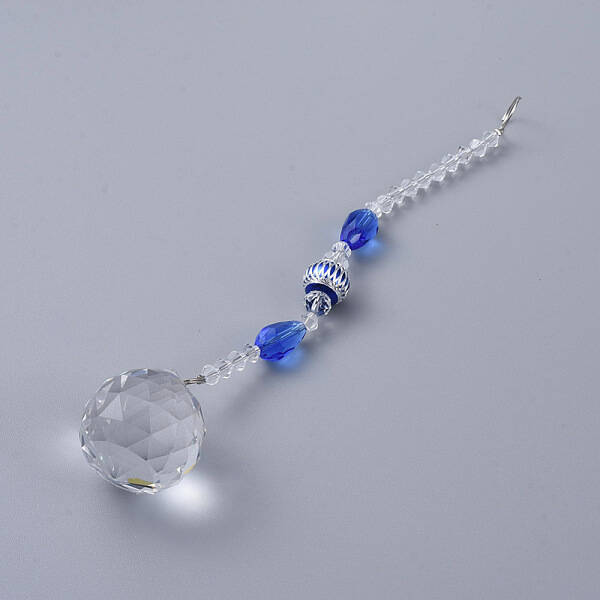Faceted Crystal Glass Ball Chandelier Suncatchers Prisms