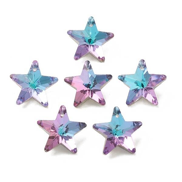Electroplate Glass Pendants