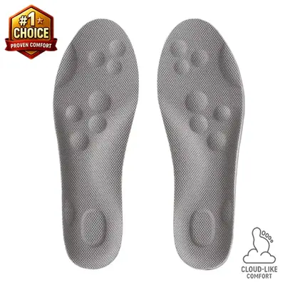 Cloud Insoles for Men and Women - 4D Technology Insole,Sports Shoes Insoles,Keeps feet balanced and upright,One size fits mos...