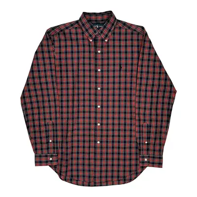 Ralph Lauren Checked Shirt - Medium Black Cotton