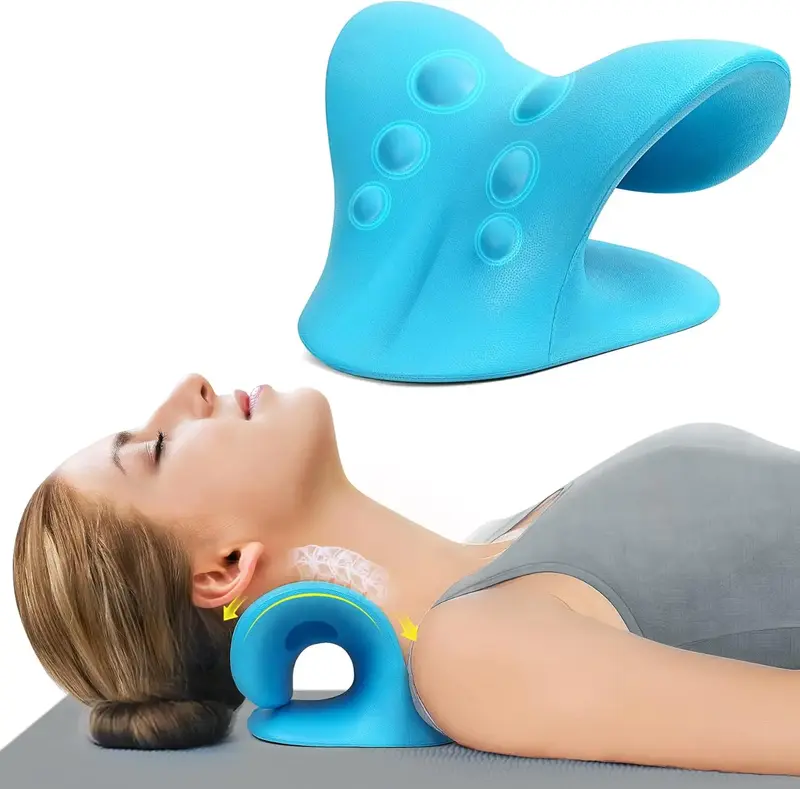 Neck Stretcher for Pain Relief,Neck Hump Corrector,Neck and Shoulder Relaxer Cervical Traction Device Pillow for Muscle Relax...