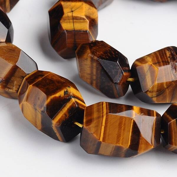 Nuggets Natural Tiger Eye Beads Strands