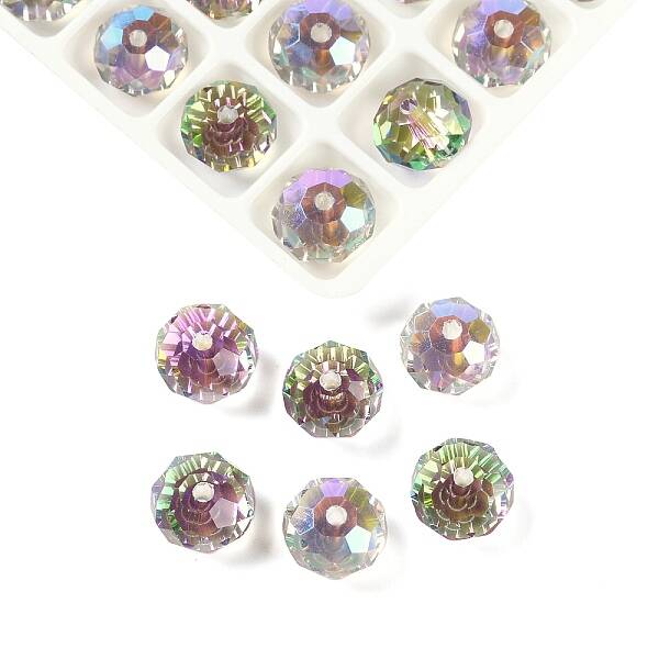 AB Color Plated Glass Beads