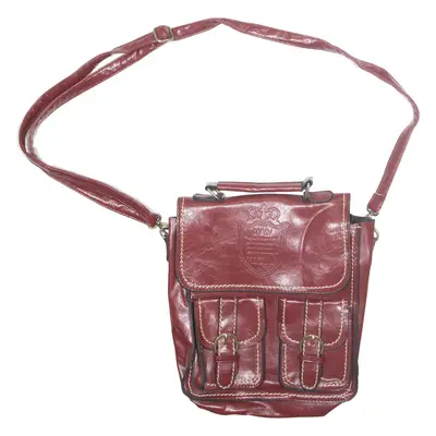 Womens Shoulder Bag Red Leather 90s