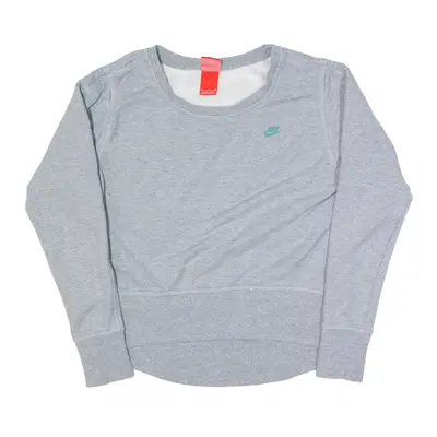 NIKE Track and Field Sweatshirt Grey Womens S