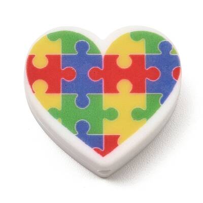 Heart Silicone Focal Beads