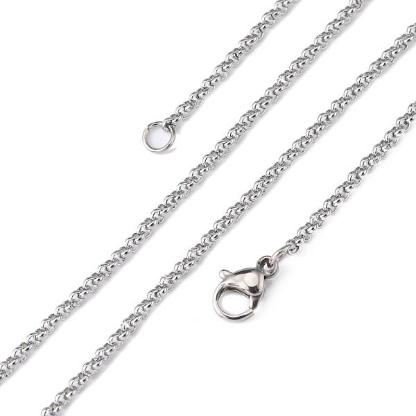 Tarnish Resistant Rolo Chain Necklace for Men