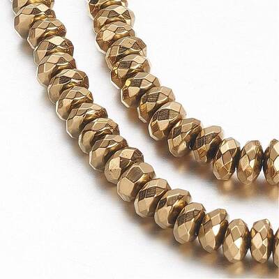 Non-magnetic Synthetic Hematite Beads Strands