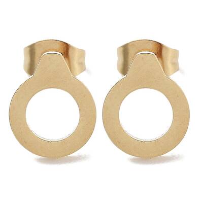 PVD Vacuum Plating 304 Stainless Steel Stud Earrings for Women