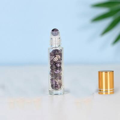 Natural Amethyst Roller Ball Bottles