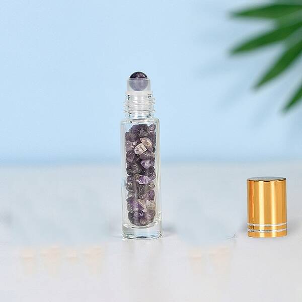Natural Amethyst Roller Ball Bottles