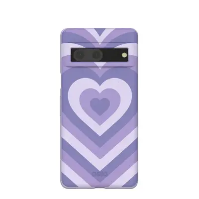 Lavender Power Hearts Google Pixel 7 Case