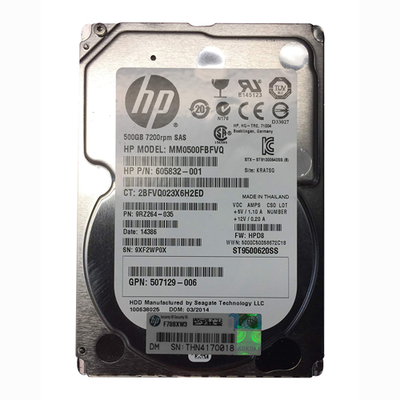 507129-006 HP 500GB 6Gb/s SAS 7200 2.5-Inch Hard Drive