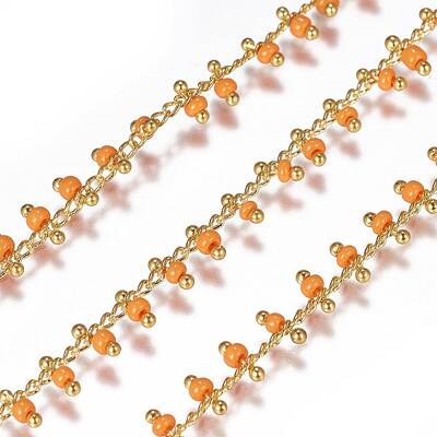 3.28 Feet Handmade Seed Beaded Chains