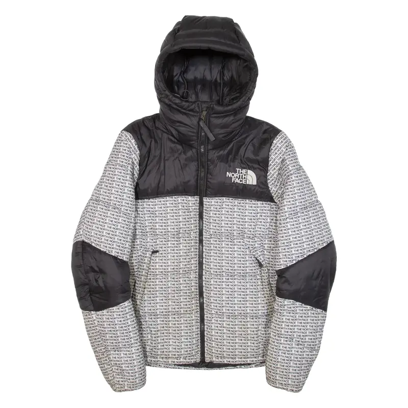 THE NORTH FACE Insulated Womens Puffer Jacket White Hooded M