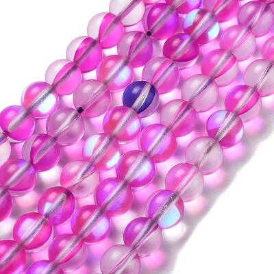 Synthetic Moonstone Beads Strands