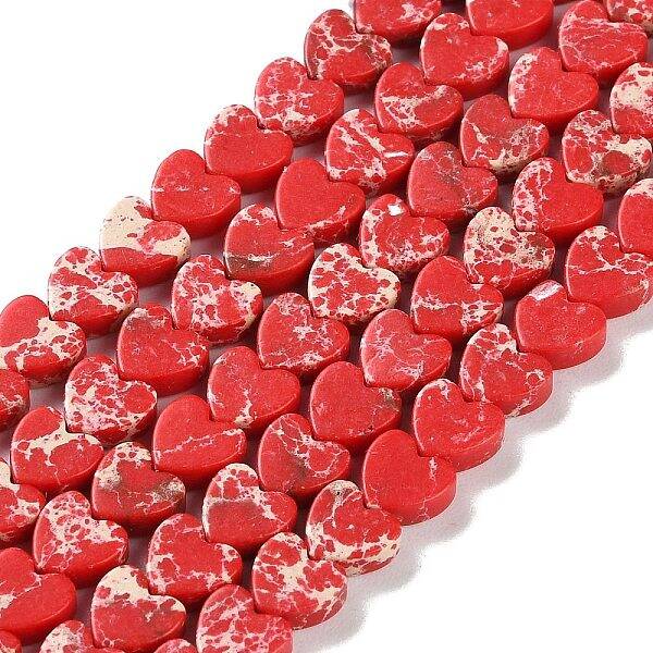 Dyed Synthetic Imperial Jasper Beads Strands