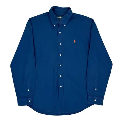 Custom Fit Ralph Lauren Shirt - Large Blue Cotton