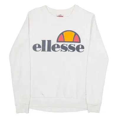 ELLESSE Womens Sweatshirt White S