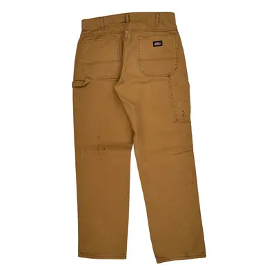 Dickies Carpenter Trousers - 34? Waist Brown Cotton
