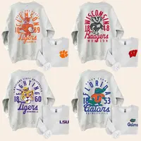 All Team College Football ASH GREY Crewneck Sweatshirt – College Football Outfits, College Football Graphic, College Footba...