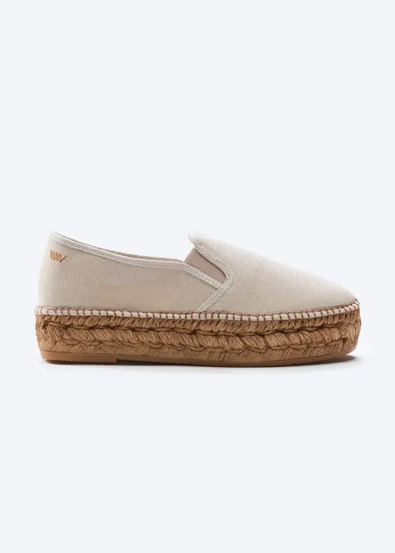 Castell Canvas Espadrille Platforms | Color: Ash Grey | Size: 10