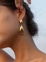 Women's Elegant Minimalist Water Drop Design Dangle Earrings, Fashion Retro Dangle Earrings for Party, Daily Decor, Trendy Al...