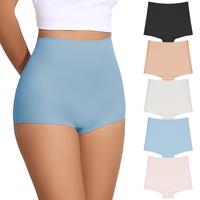 FallSweet Women's Seamless Panties No Show Boy Shorts Underwear Boxer Briefs Pack Womenswear